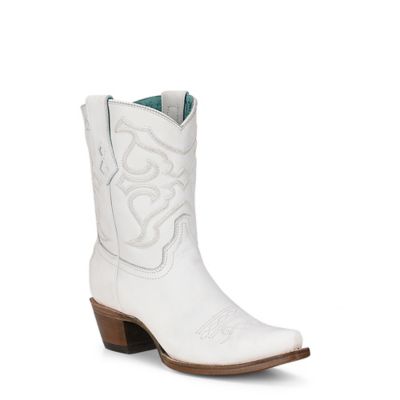 Corral Women's Embroidery Snip Toe Ankle Boot