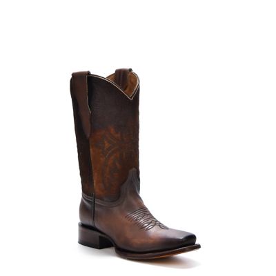 Corral Teen Embroidery Lamb Shaft Square Toe Cowboy Boot