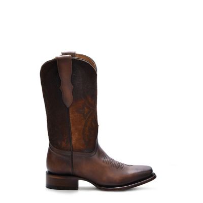 Image showing  Teen Embroidery Lamb Shaft Square Toe Cowboy Boot