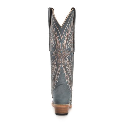 Image showing  Women's Embroidery Distressed Snip Toe Cowgirl Boot