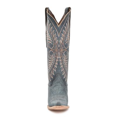 Image showing  Women's Embroidery Distressed Snip Toe Cowgirl Boot