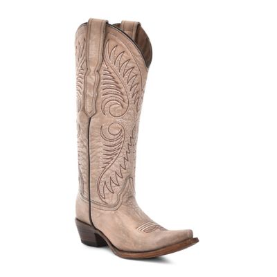 Circle G Women's Embroidery Snip Toe Cowgirl Boot