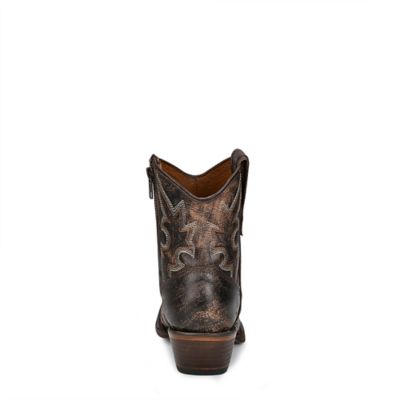 Image showing  Women's Embroidery and Zipper Snip Toe Ankle Boot