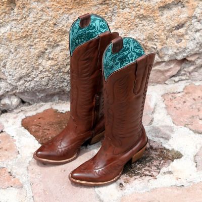 Image showing 4 th Corral Women's Embroidery J Toe Cowgirl Boot