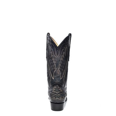 Image showing  Men's Woven Detail with Embroidery Snip Toe Cowboy Boot