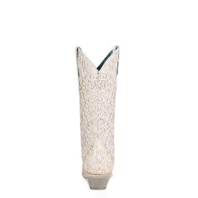 Image showing 3 th Corral Women's Glitter Overlay and Embroidery Triad Snip Toe Cowgirl Boot