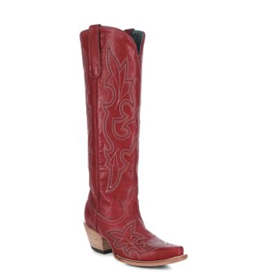 Corral Women's Embroidery Tall Top Snip Toe Cowgirl Boot