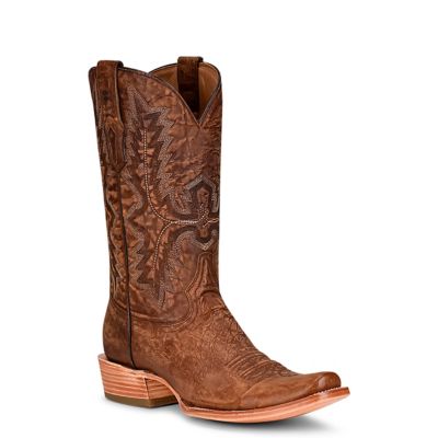 Image showing  Men's Embroidery Goat Narrow Square Toe Cowboy Boots