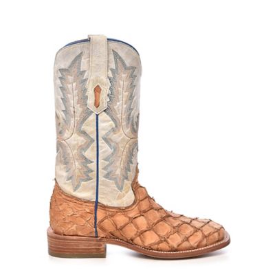 Corral Men's Embroidery Pirarucu Square Toe Cowboy Boots