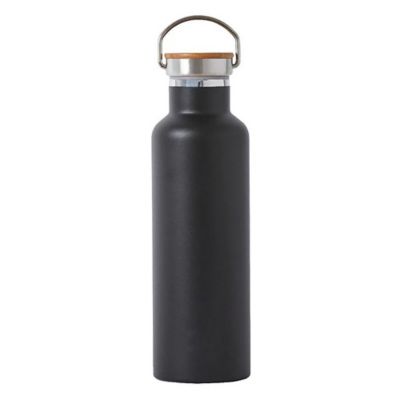 Elemental 25 oz. Classic Stainless Steel Water Bottle Thermos with Screw-on Lid and Metal Ring
