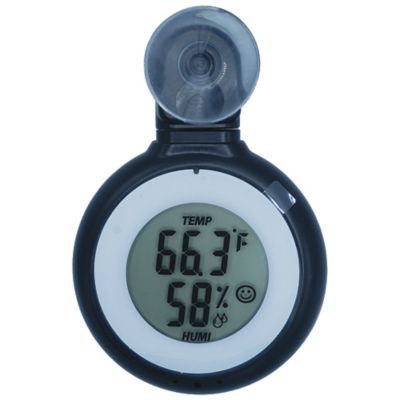 GroundWork Digital Window Thermometer with Humidity Sensor