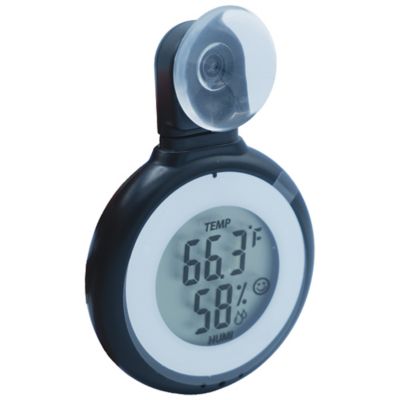 Image showing  Digital Window Thermometer with Humidity Sensor