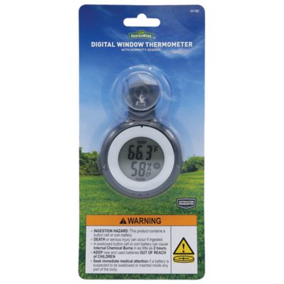 Image showing  Digital Window Thermometer with Humidity Sensor