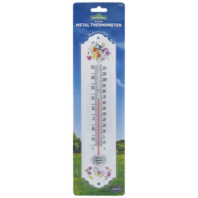 Image showing  11.75 in. Metal Thermometer