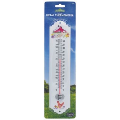 Image showing  11.75 in. Metal Thermometer