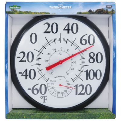 Image showing  13.5 in. Round Wall Thermometer