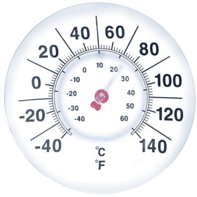 GroundWork 7.25 in. Suction Cup Window Thermometer