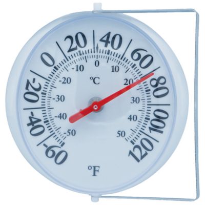 GroundWork 5.25 in. Round Wall Thermometer with Bracket