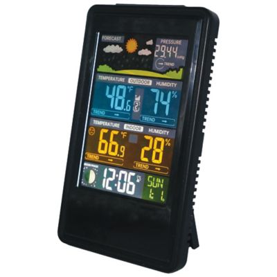 Image showing  Indoor/Outdoor Wireless Weather Station with Color Display