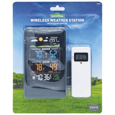 Image showing  Indoor/Outdoor Wireless Weather Station with Color Display
