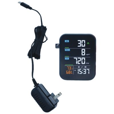 Image showing  Professional Indoor Air Quality Monitor with Clock