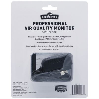 Image showing 6 th GroundWork Professional Indoor Air Quality Monitor with Clock