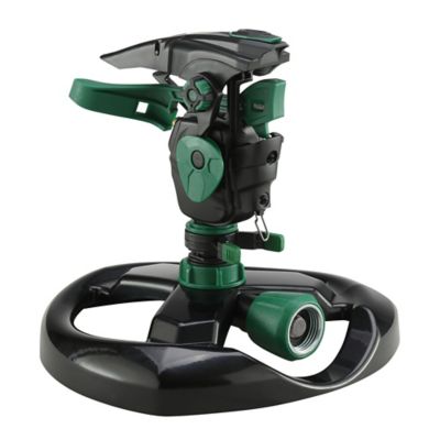 GroundWork 6,200 sq. ft. Auto Gear Sprinkler with Metal Base