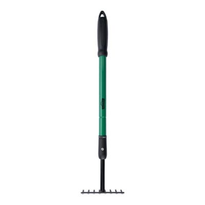 GroundWork 38 in. Telescopic 8T Metal Rake