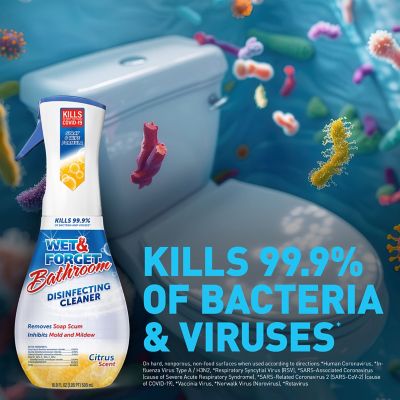 Image showing 5 th Wet & Forget 16.9 oz. Bathroom Disinfecting Cleaner - Citrus Scent