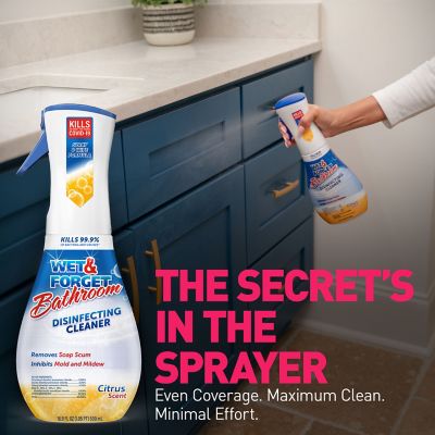 Image showing 7 th Wet & Forget 16.9 oz. Bathroom Disinfecting Cleaner - Citrus Scent