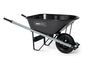 Ohio Steel 6 cu. ft. Steel Wheelbarrow, 350 lb. Capacity