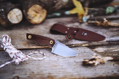 Image showing  3 in. BAD BOY Fixed Blade Knife, Walnut