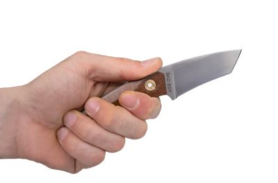 Image showing  BAD BOY Fixed Blade Knife, Tanto Walnut