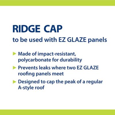 Image showing  Polycarbonate Ridge Cap, Bronze
