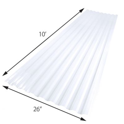 Image showing  .032in. Clear 26x120in. Polycarbonate Roof Panel