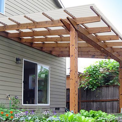 Image showing  .032in. White Opal 26x120in. Polycarbonate Roof Panel