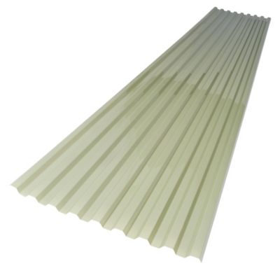 SUNTUF Corrugated Polycarbonate Roofing Panel, 26 sq. ft., Green