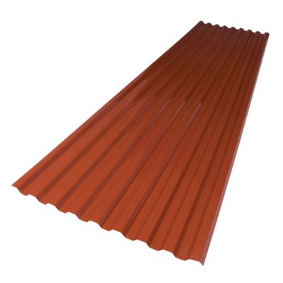 SUNTUF .032in. Red Brick 26x120in. Polycarbonate Roof Panel