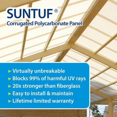 Image showing  .032in. Red Brick 26x120in. Polycarbonate Roof Panel