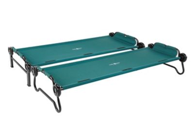 Image showing  2-Person Large Portable Cot System, 82 in. x 32.5 in. x 36 in., Green
