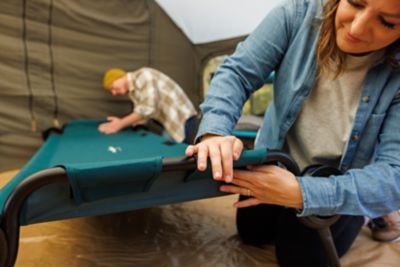 Image showing 6 th Disc-O-Bed 2-Person Large Portable Cot System, 82 in. x 32.5 in. x 36 in., Green