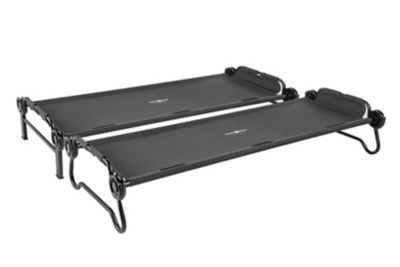 Image showing  2-Person Large Portable Cot System, 82 in. x 32.5 in. x 36 in., Black