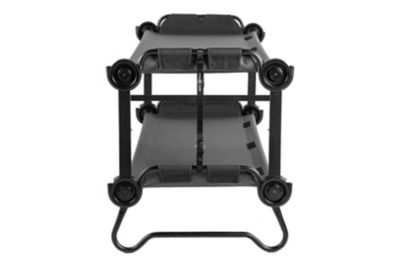 Image showing  2-Person Large Portable Cot System, 82 in. x 32.5 in. x 36 in., Black