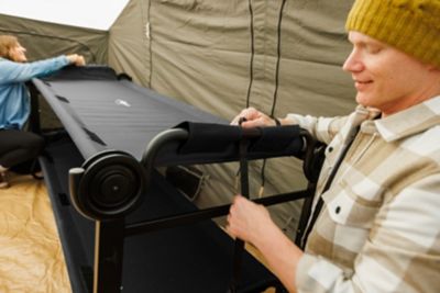 Image showing 8 th Disc-O-Bed 2-Person Large Portable Cot System, 82 in. x 32.5 in. x 36 in., Black