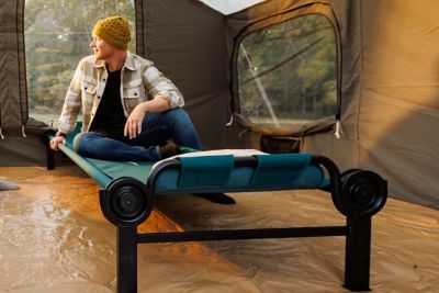 Image showing 5 th Disc-O-Bed 1-Person Large Single Portable Cot, 82 in. x 32.5 in. x 15.5 in., Green