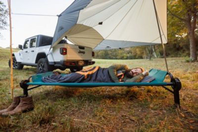 Image showing 6 th Disc-O-Bed 1-Person Large Single Portable Cot, 82 in. x 32.5 in. x 15.5 in., Green