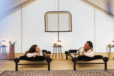 Image showing 5 th Disc-O-Bed 1-Person XL Single Portable Cot, 82 in. x 39.5 in. x 16 in., Black