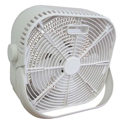 Image showing 6 th Optimus 12 in. 2-Speed 40W Box Fan, White