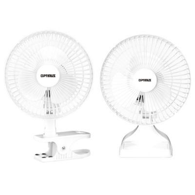 Image showing  6 in. 2-Speed Convertible Personal Clip-on/Table Fan, White