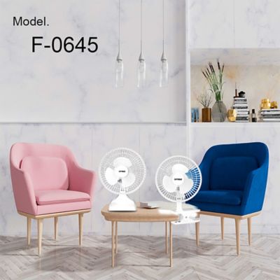 Image showing 5 th Optimus 6 in. 2-Speed Convertible Personal Clip-on/Table Fan, White